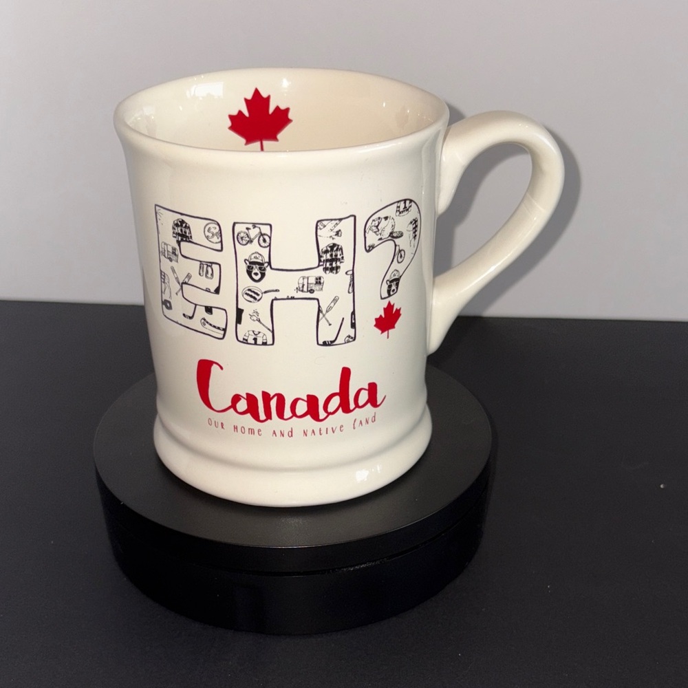 Magenta Eh? Canada Mug with Maple Leaf Design